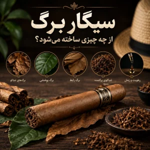 مواد تشکیل دهنده سیگار برگ